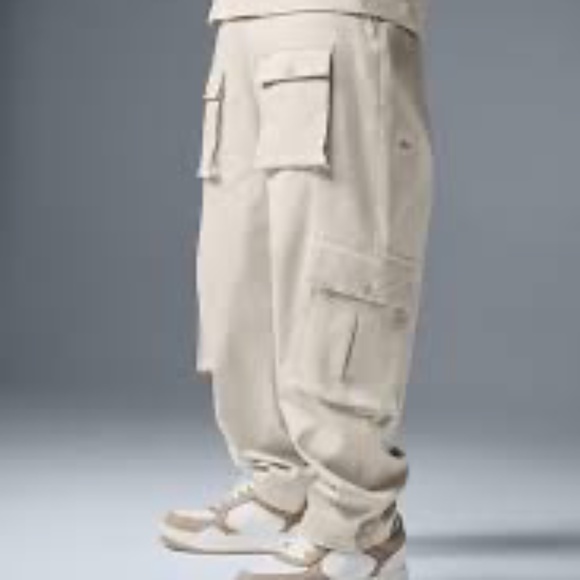 Alo Mens Northstar Cargo Pant in the color Bone size Large - Picture 2 of 10
